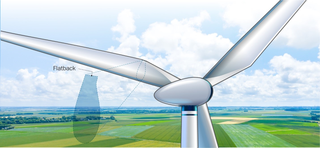 Graphic illustration of a wind turbine.
