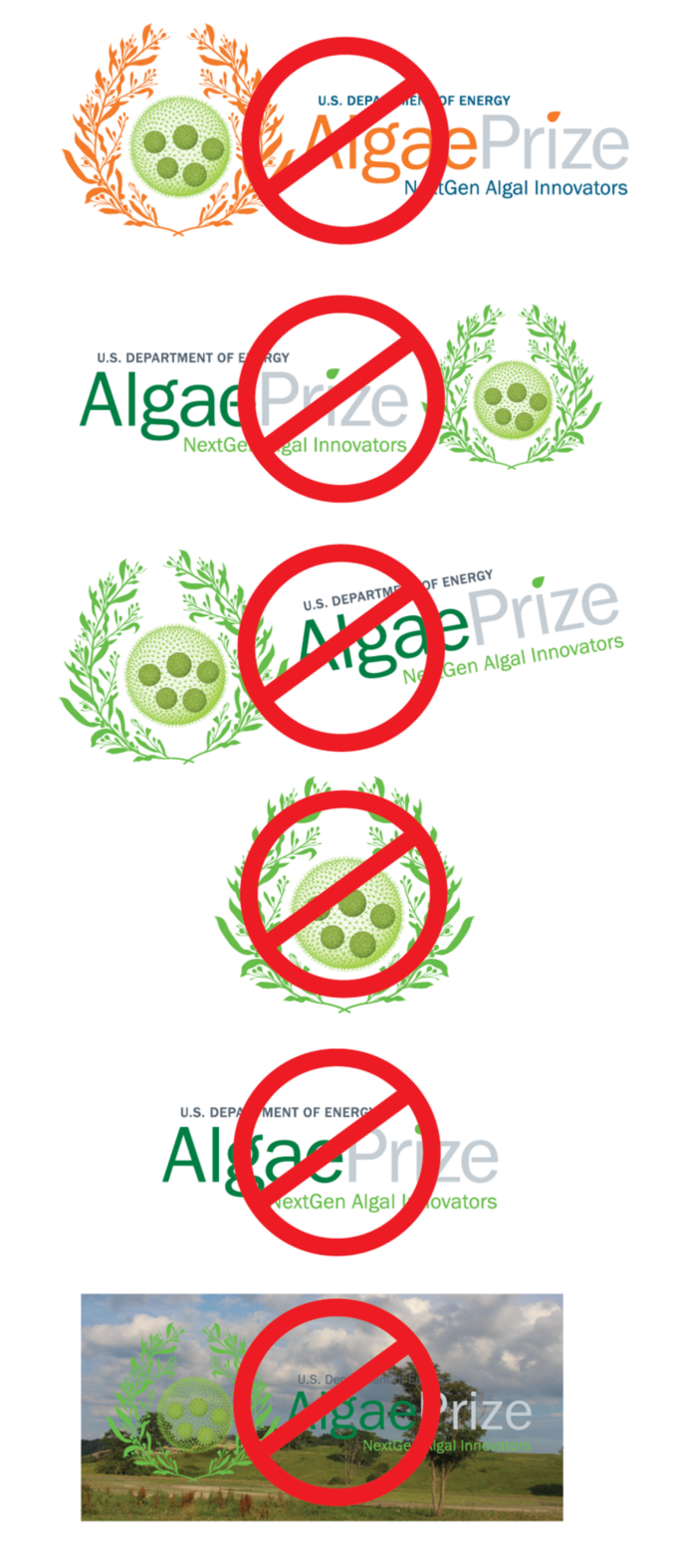 AlgaePrize logos usage