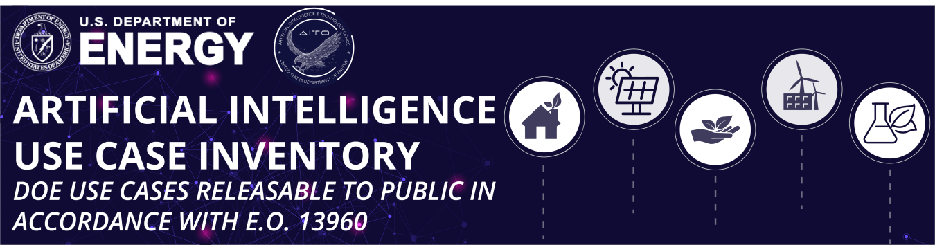 AI, banner, clean energy, use case, E.O. 13960, inventory