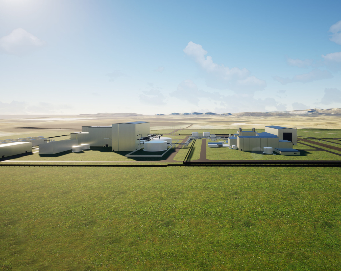 Rendering of TerraPower's Natrium facility.