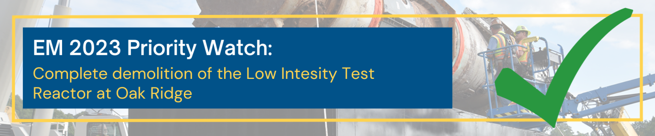 Oak Ridge Low Intensity Reactor Priority Banner graphic