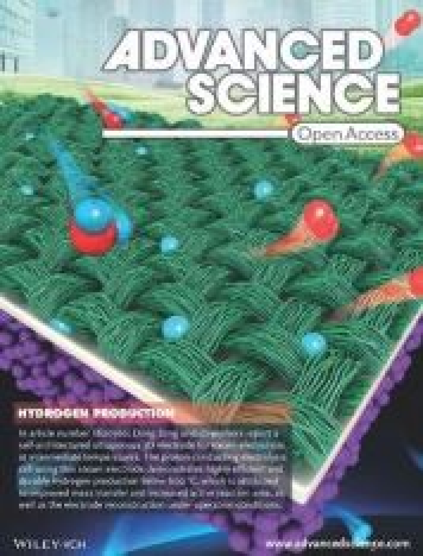 A cover of an issue of Advanced Science.