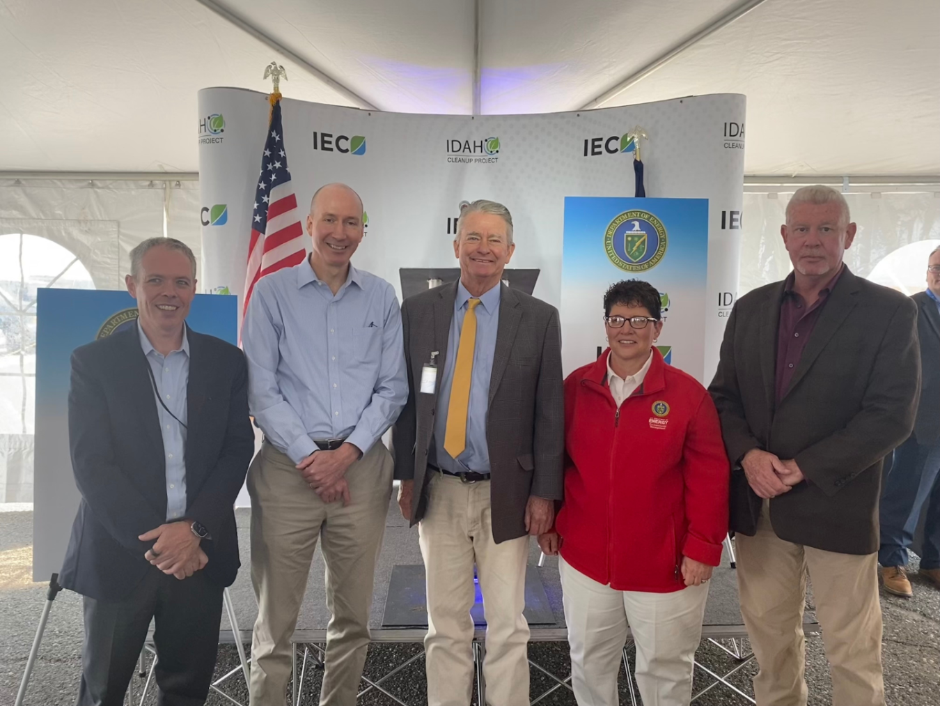 Officials poste at IWTU Celebration