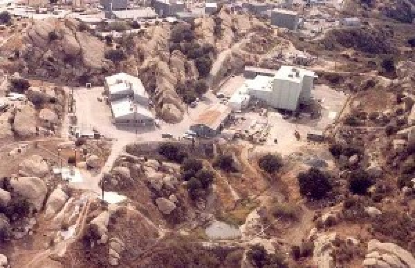 Aerial view of the Sodium Reactor Experiment facility.