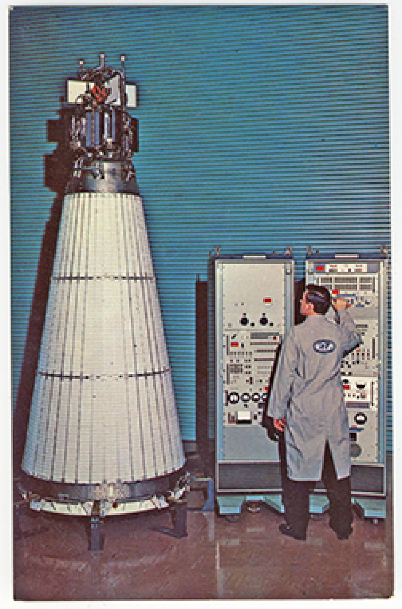 A SNAP 10A system being tested in preparation for launch.