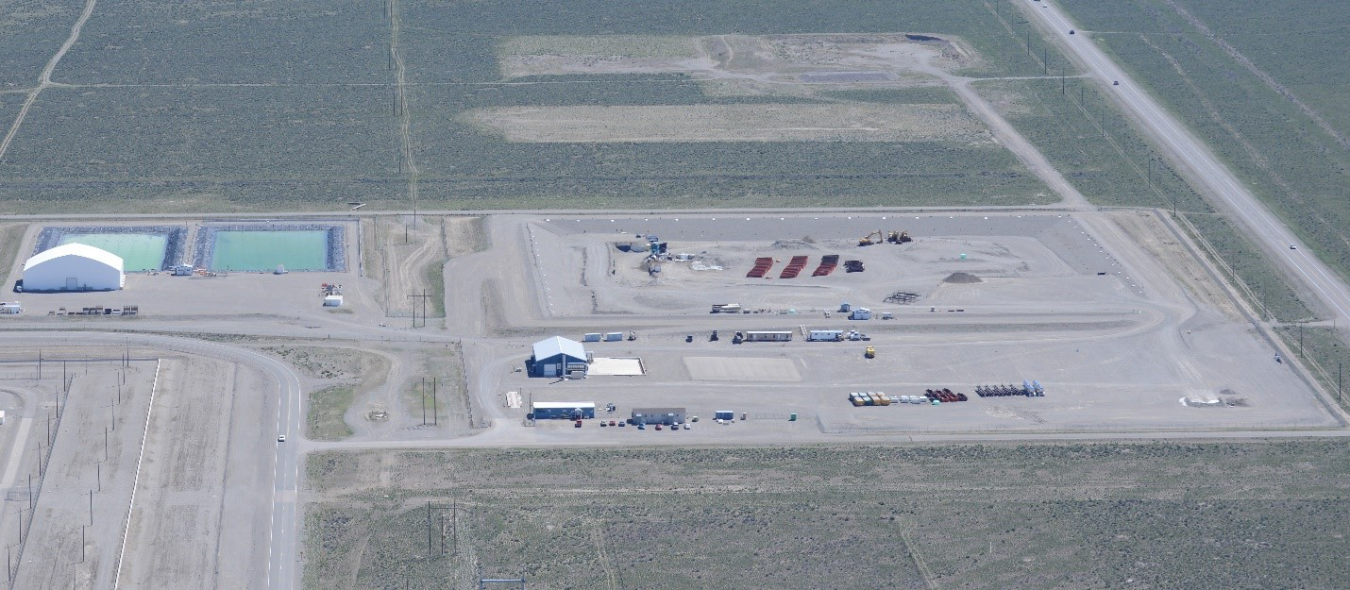 Aerial photo of the Disposal Facility located near the Idaho National Laboratory Site.