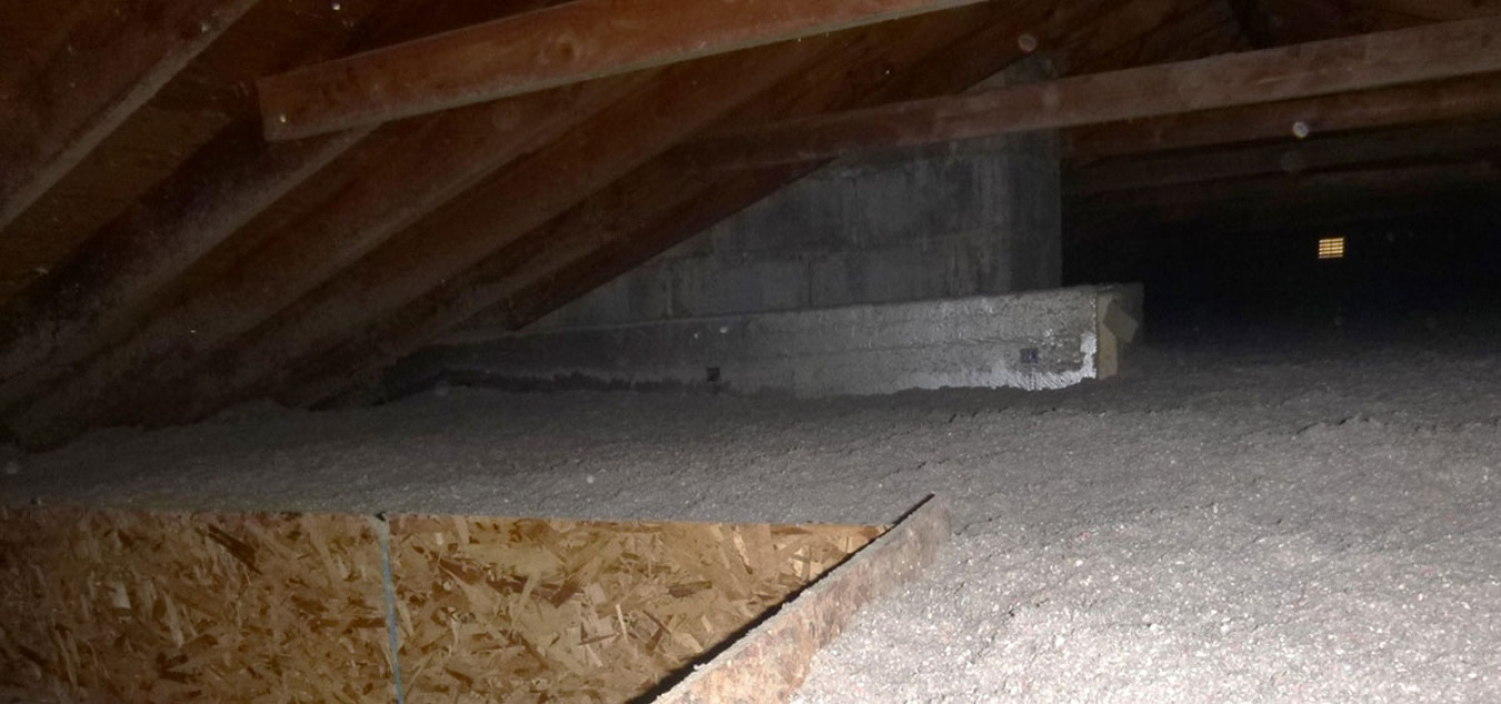 Attic insulation done through the EmPower+ program. Photo courtesy of NYSERDA.