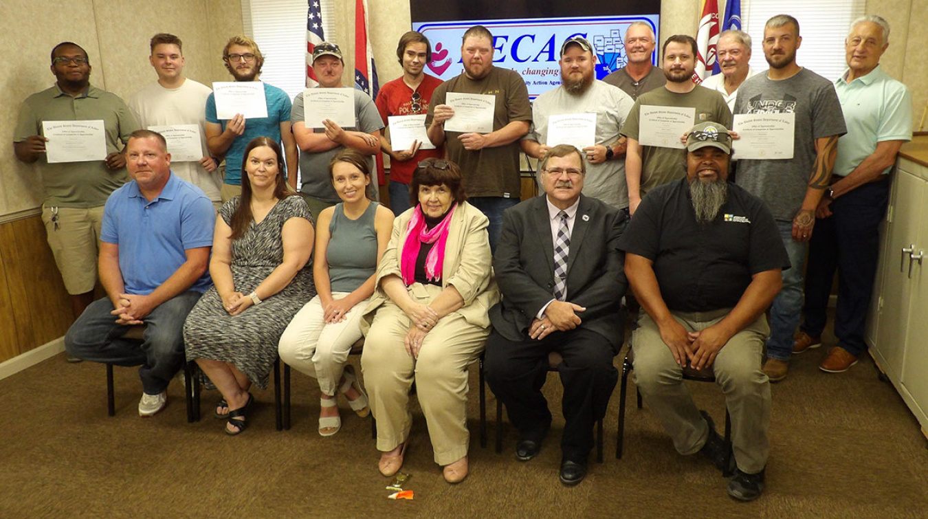 Apprenticeship program ceremony. Photo courtesy of North East Community Action Corporation.