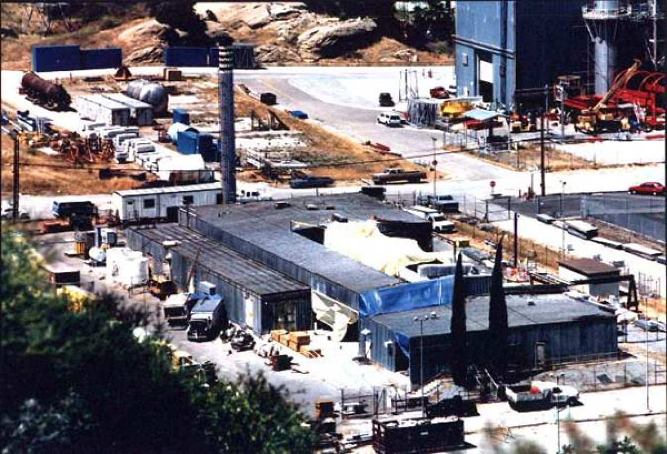 Aerial view of the Hot Lab - Building 4020