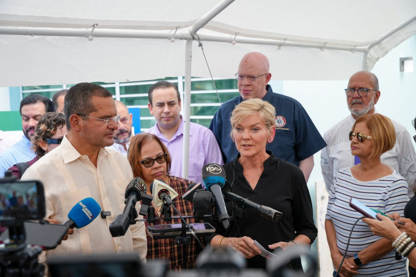 U.S. Secretary of Energy Jennifer M. Granholm announcing the first round of Puerto Rico Energy Resilience Fund (PR-ERF) selections in San Juan, PR.