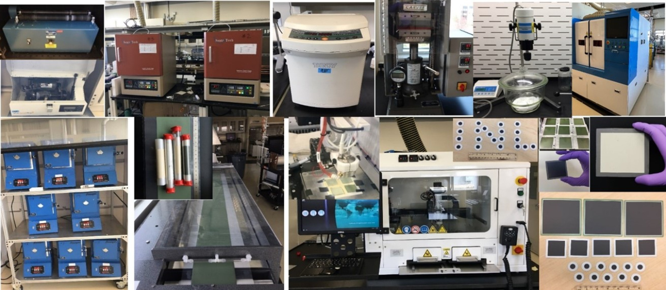 High temperature Roll-to-Roll (HT-R2R) & Solid Oxide Additive Manufacturing (SOAM) equipment