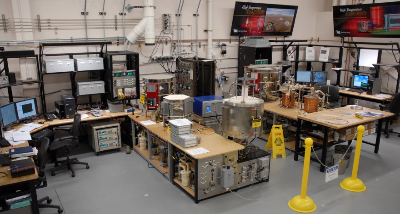 Interior of a laboratory.