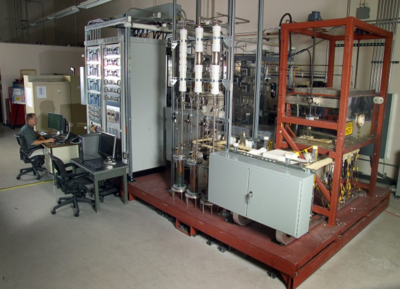 Interior of a laboratory.