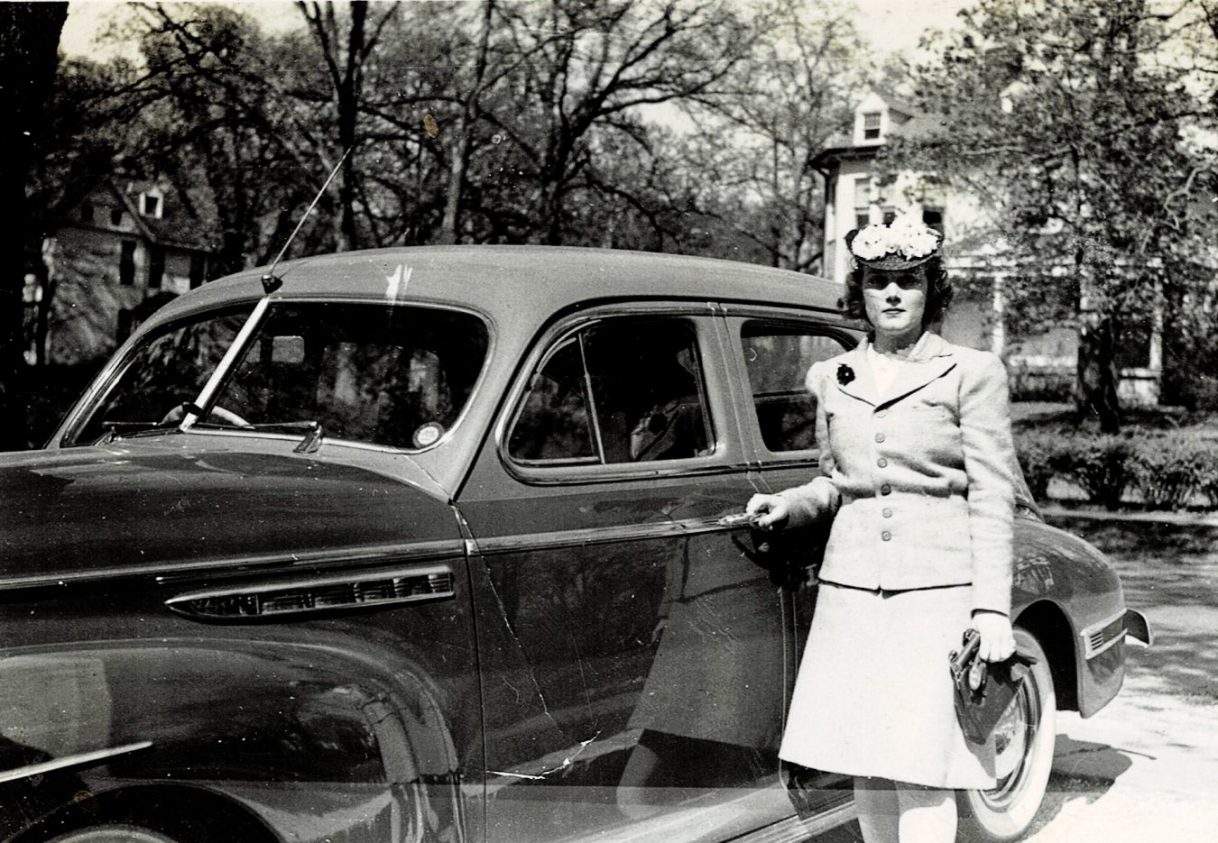 Ethel with car