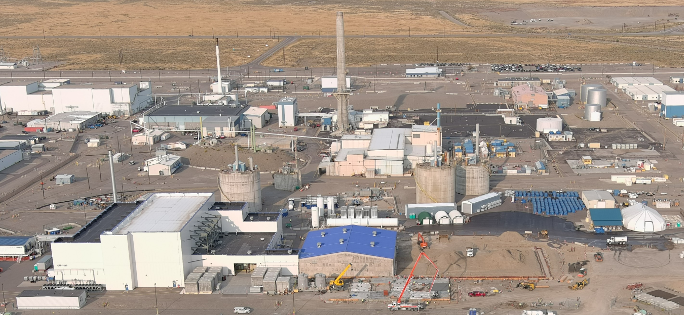 Aerial shot of a laboratory