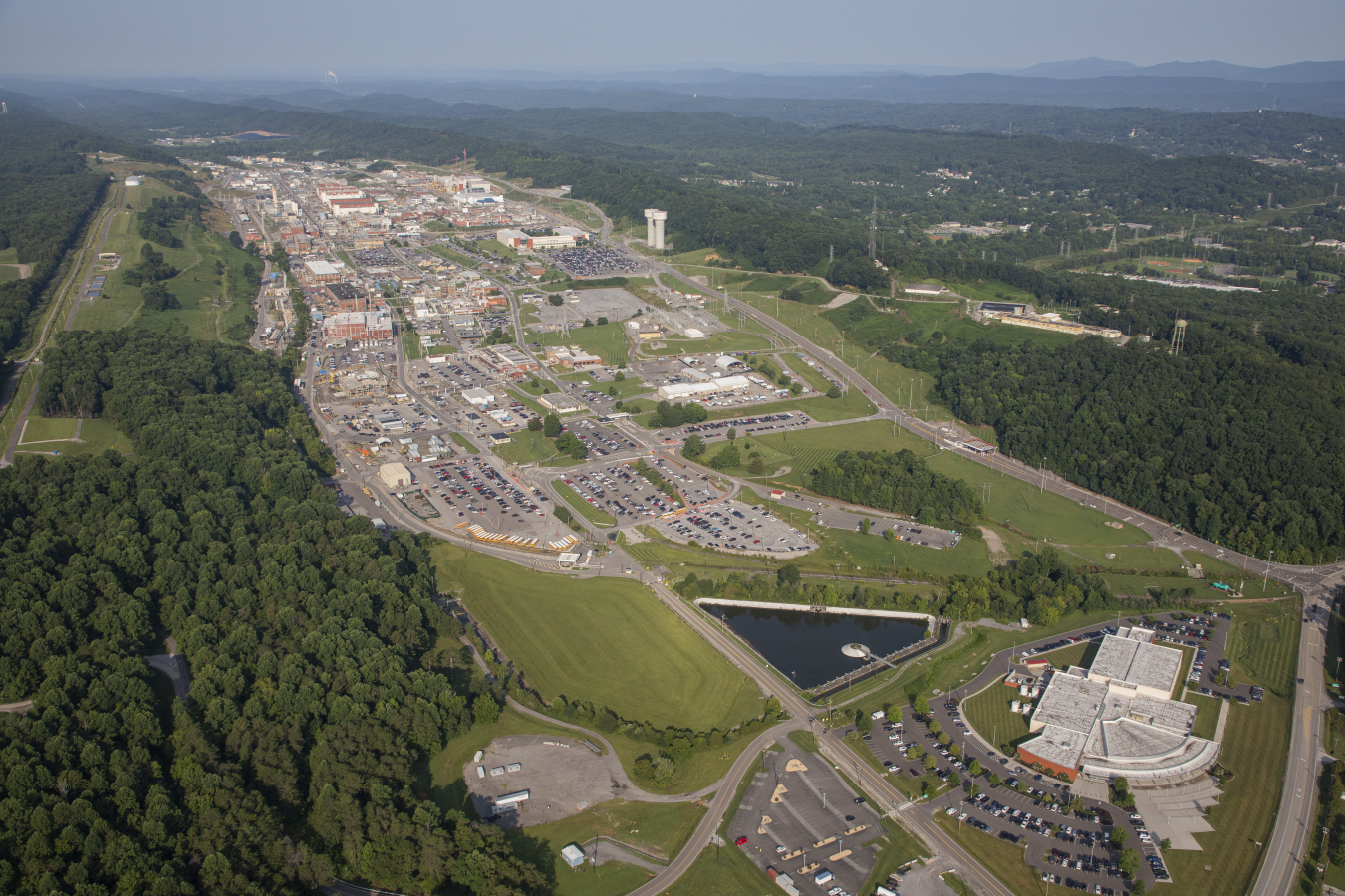 An aerial view of the Y-12 National Security Complex