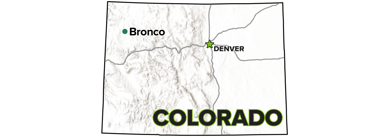 Bronco, Colorado, Site map