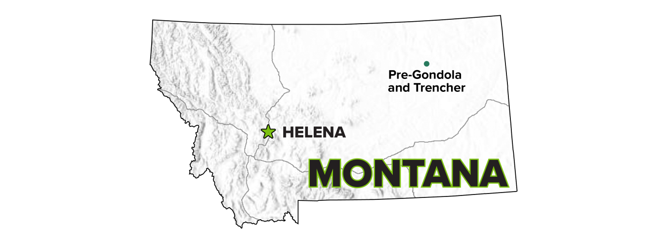 Pre-Gondola and Trencher, Montana, Site
