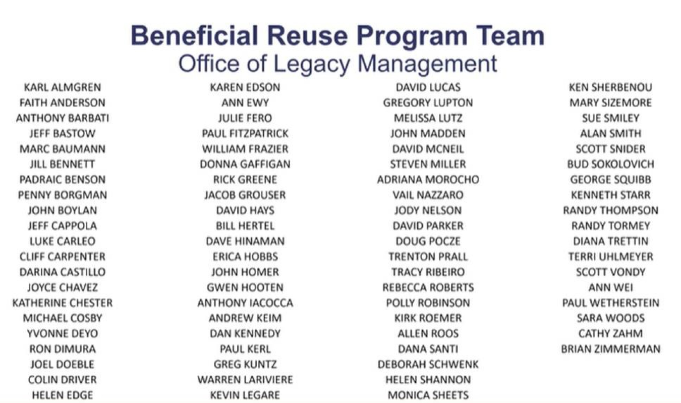 Beneficial Reuse Award