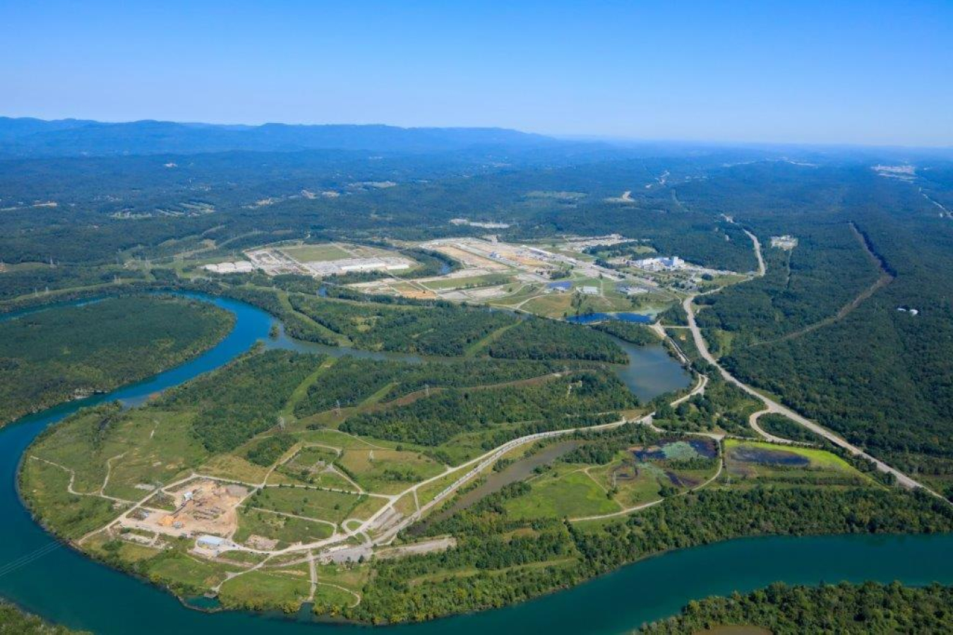 An aerial view of Oak Ridge's Powerhouse Complex