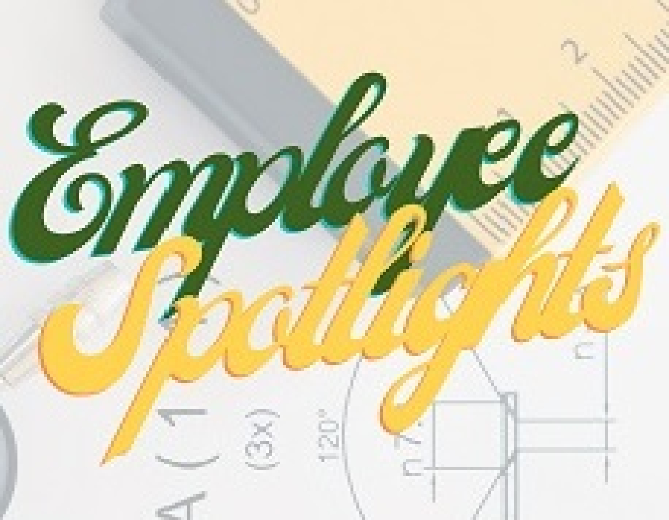 Graphic that reads "employee spotlights"