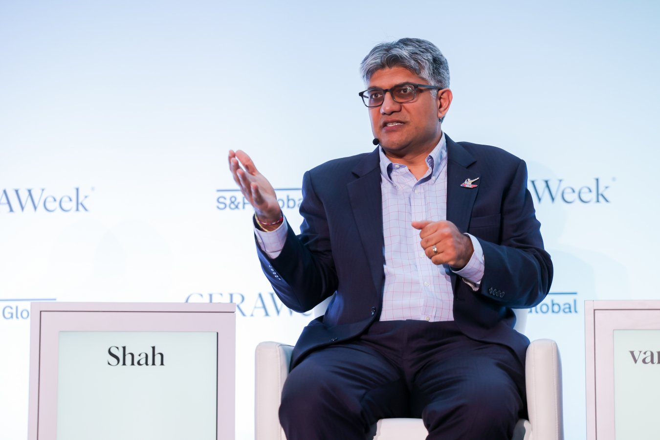 Photo of LPO Director Jigar Shah presenting at CERAWeek 2024