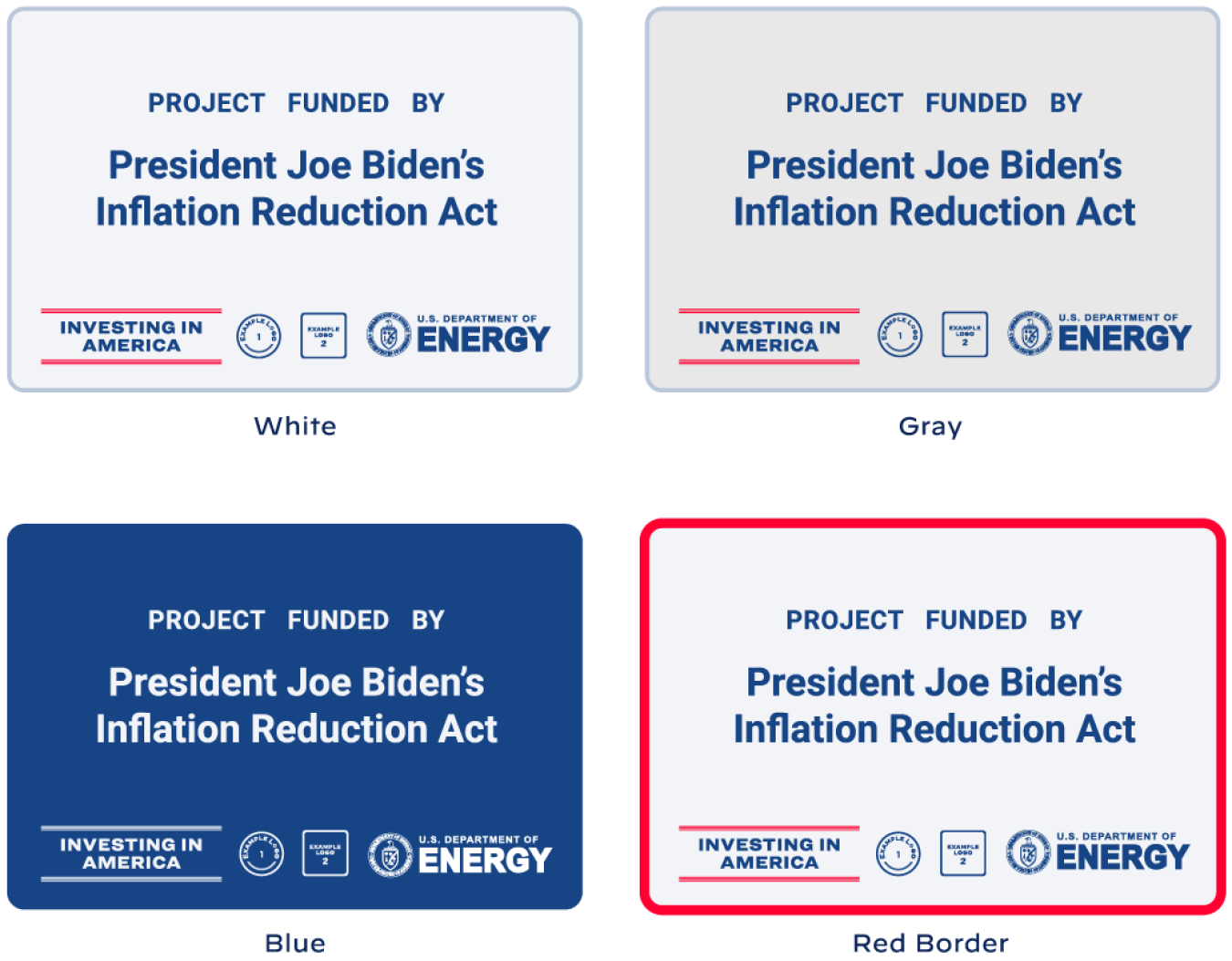 Job site sign highlighting President Biden's Inflation Reduction Act investments