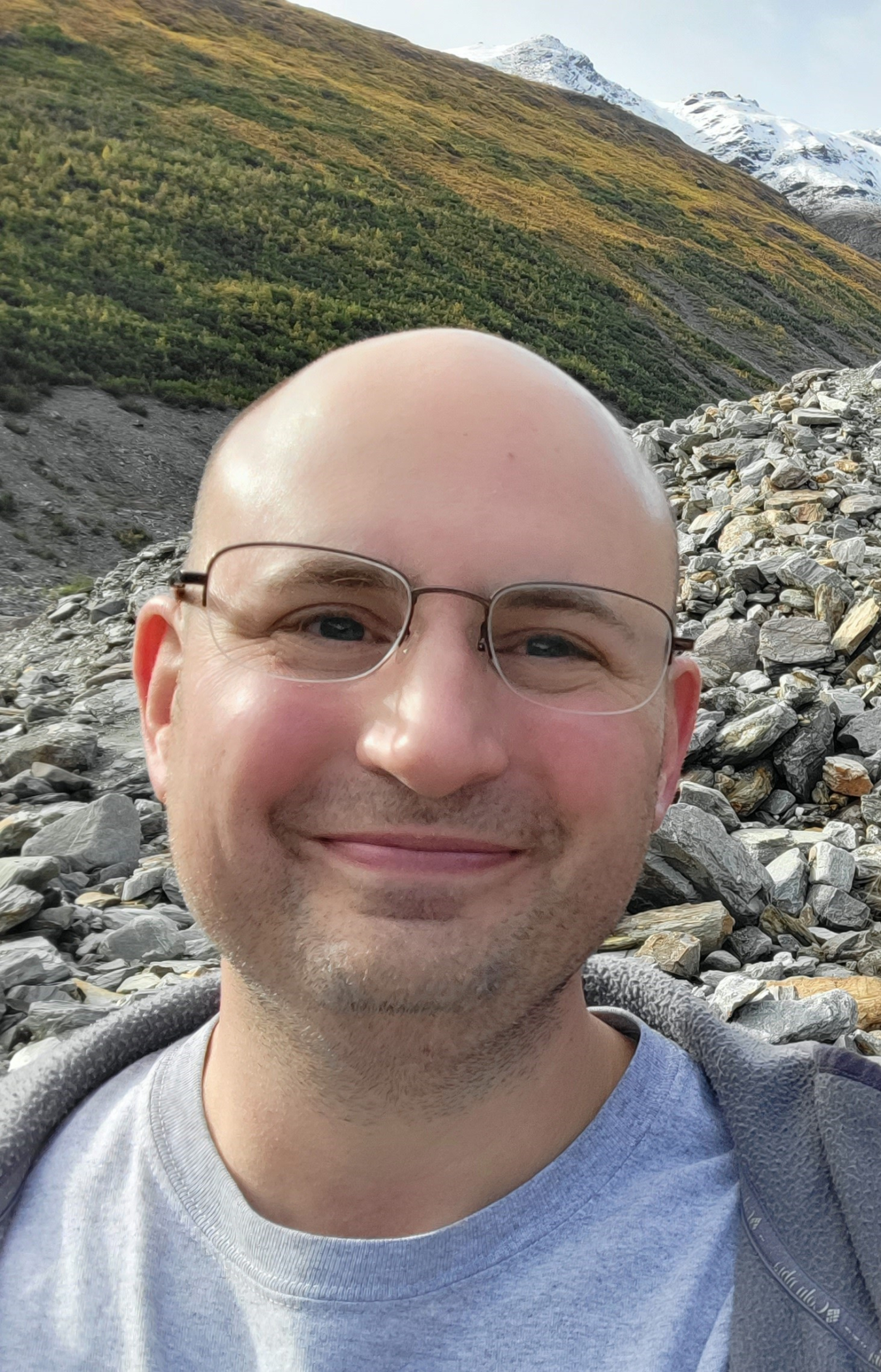 Nick Palso on the Castner glacier in 2023.