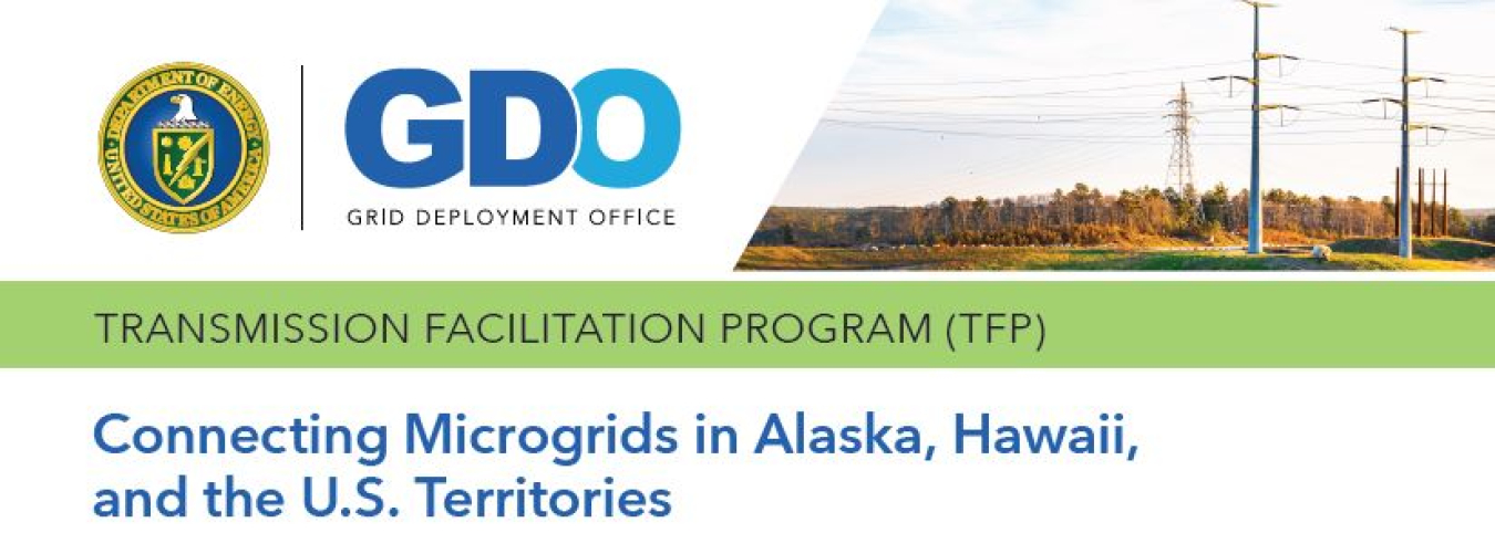United States of America, Department of Energy | GDO, Grid Deployment Office | Transmission Facilitation Program (TFP) | Connecting Microgrids in Alaska, Hawaii, and the U.S. Territories