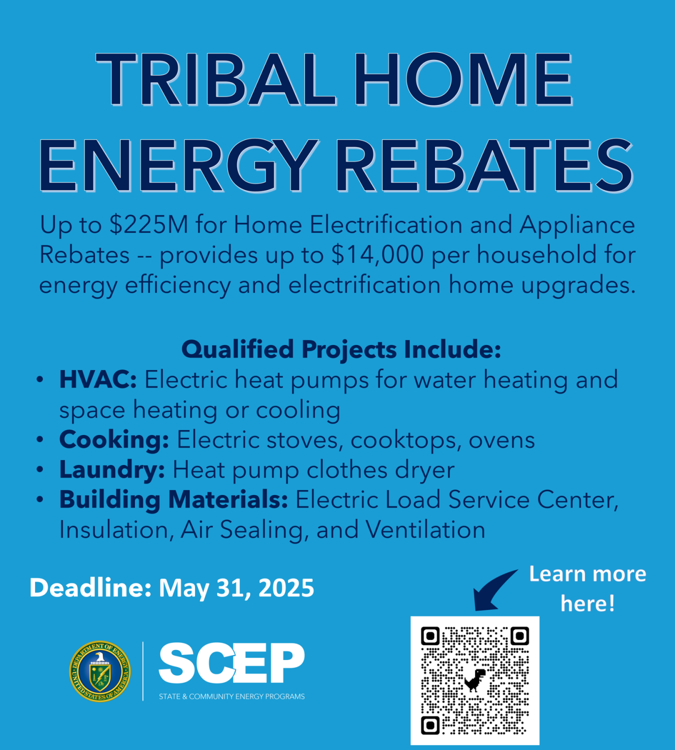 Tribal Home Energy Rebates Flyer