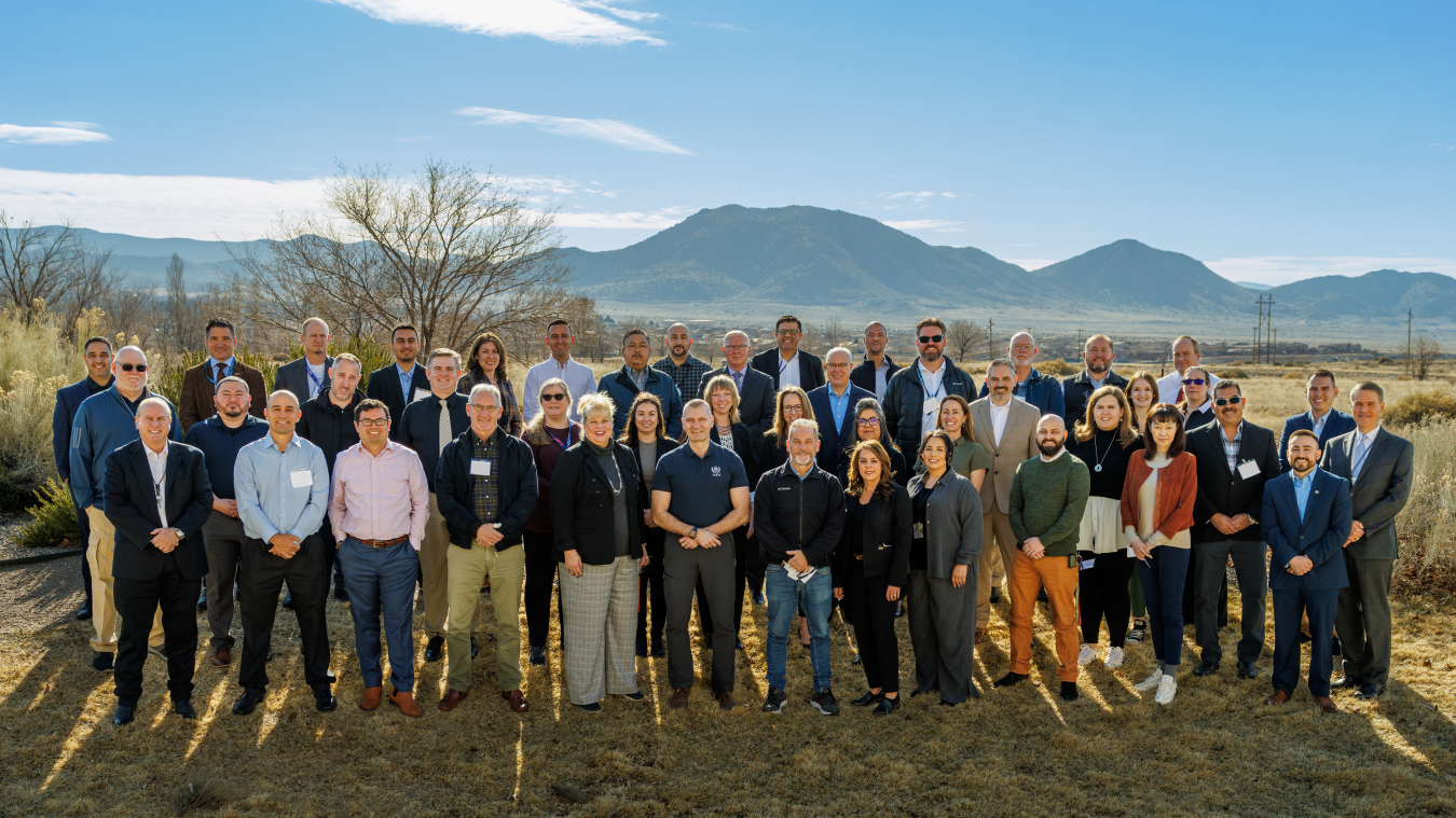 Group photo of EHSS attendees outside at IPPAS