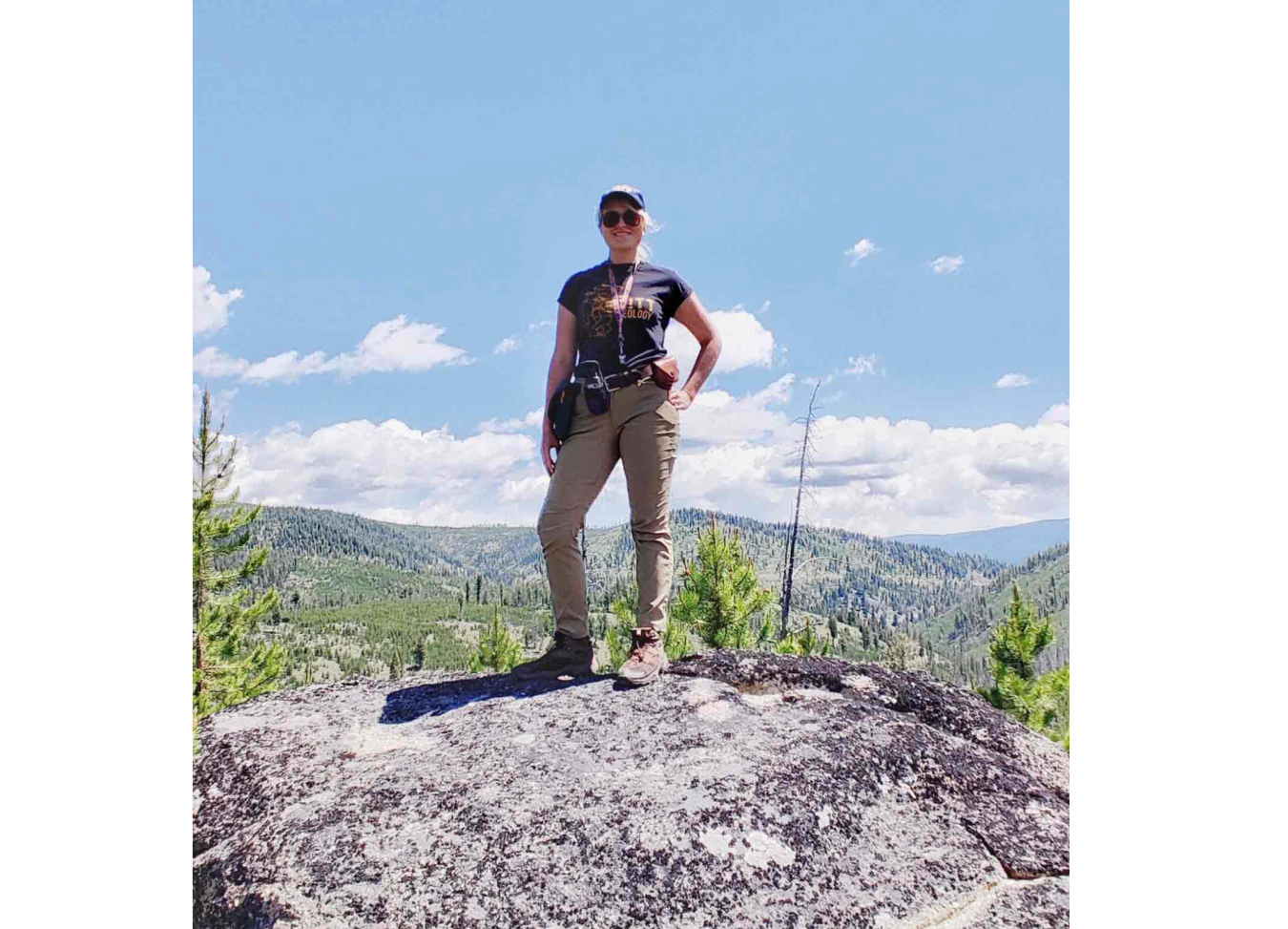 Mary Tkach at the Jureano Mountain