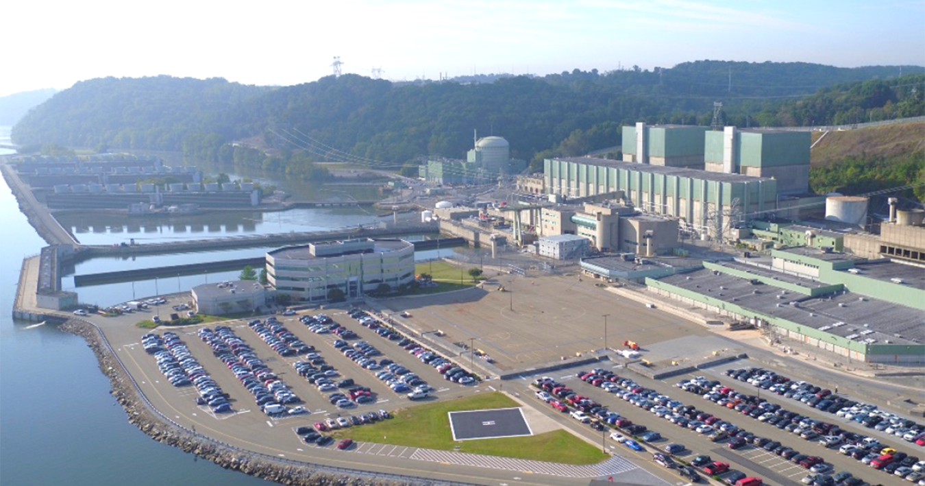 Aerial photo of Peach Bottom Atomic Power Station