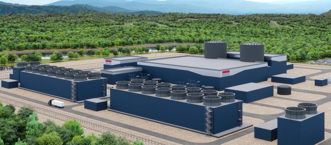 Concept design for Holtec International's SMR-300 small modular reactor.