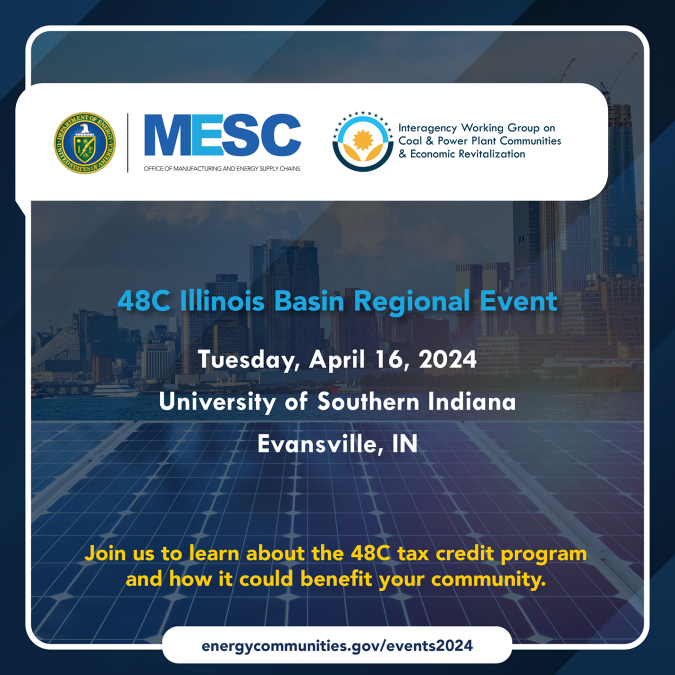 Qualifying Advanced Energy Project Credit (§48C) - Evansville, IN - April 17