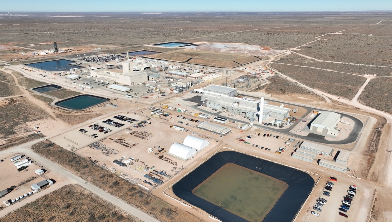 Aerial view of the Waste Isolation Pilot Plant