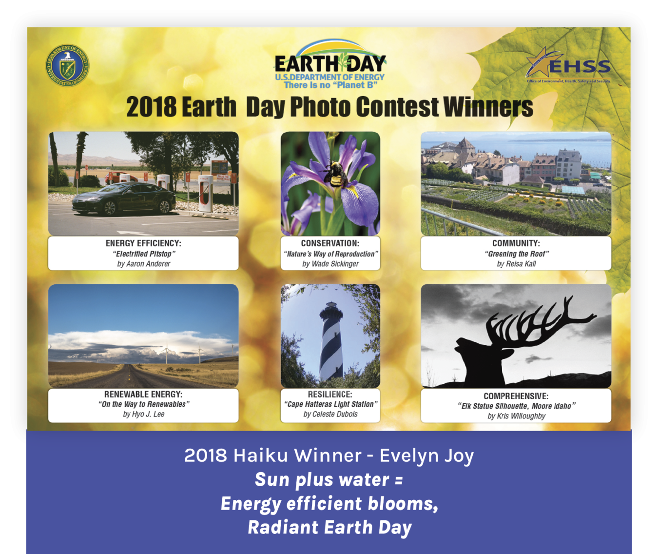 2018 Earth Day Photo and Haiku Winners