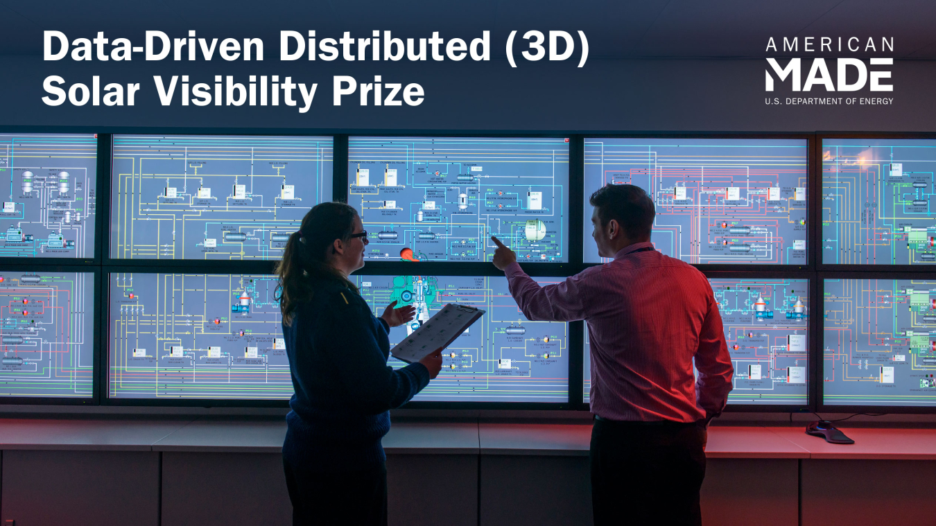 Two people review distributed energy resources.