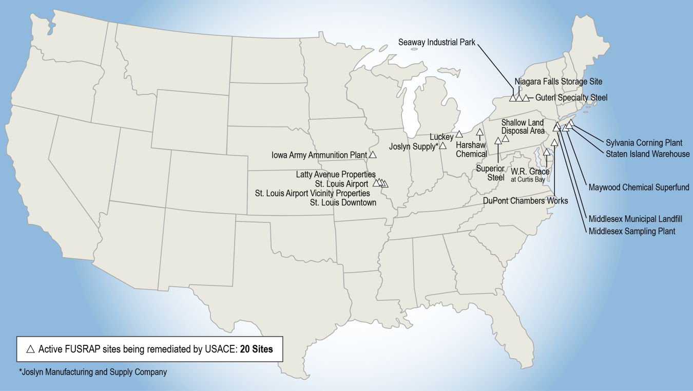 U.S. Army Corps of Engineers FUSRAP Sites