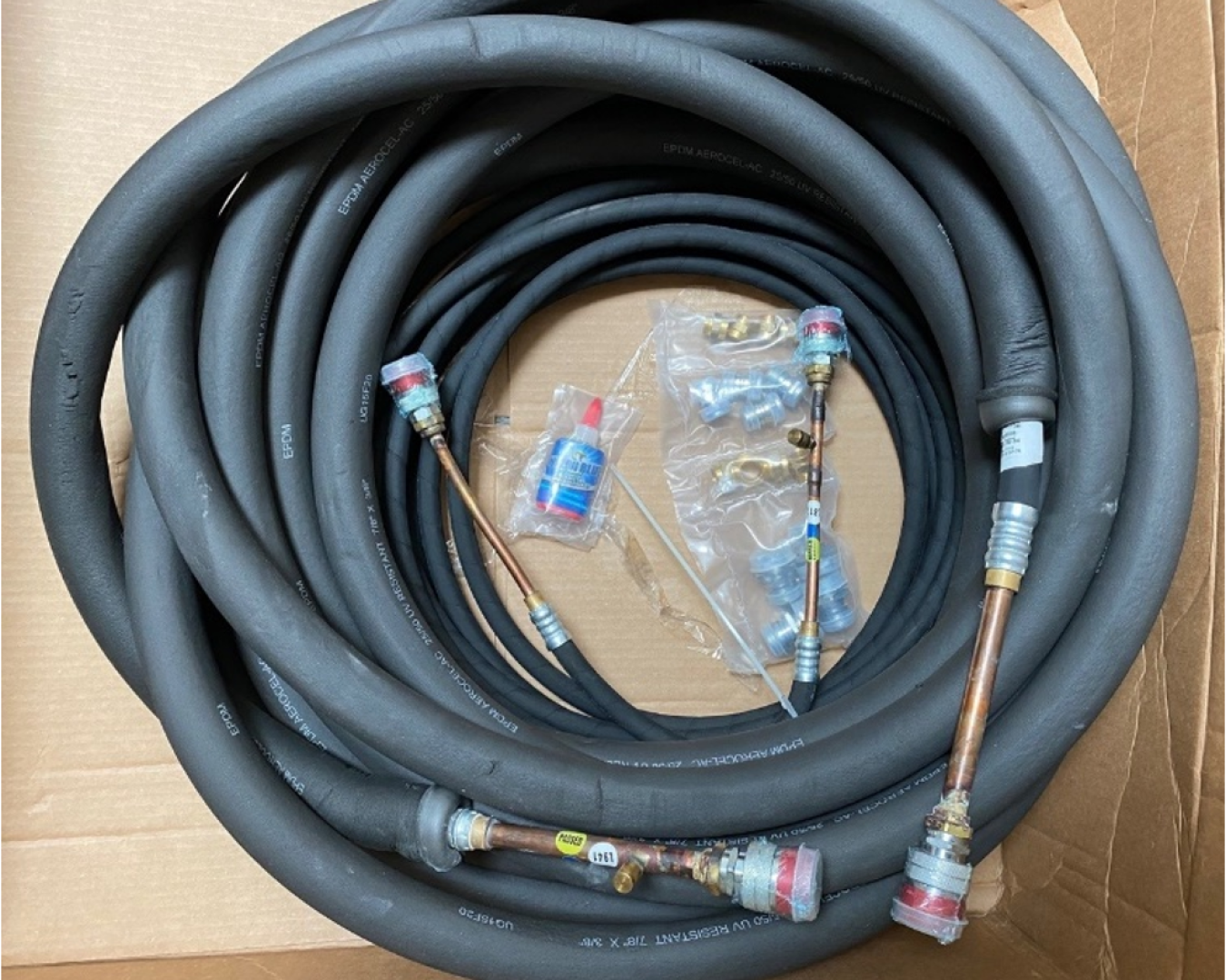 Pre-charged “plug-and-play” line sets.