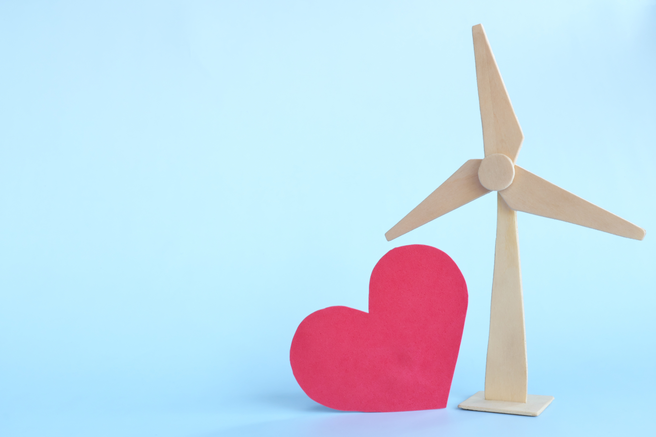 Graphic of turbine and heart. 