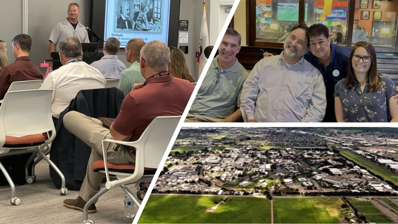 Collage of images from EHSS-23 Joint Community of Practice (CoP) Workshop at Lawrence Livermore National Laboratory (LLNL)
