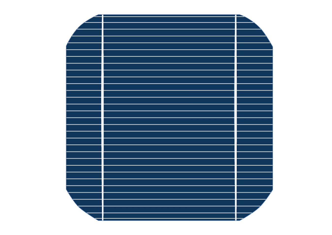 a graphical depiction of a silicon solar cell.