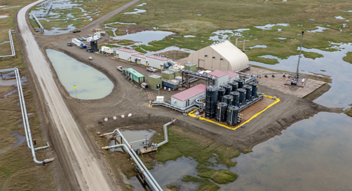 Test Site on the Alaska North Slope during Production Testing