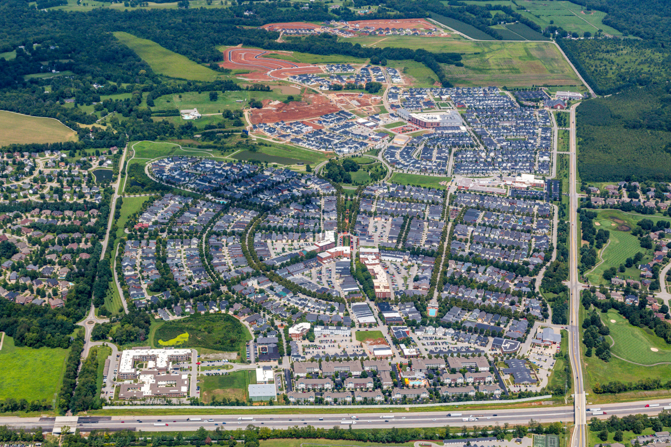 Aerial view of Norton Commons, Kentucky 