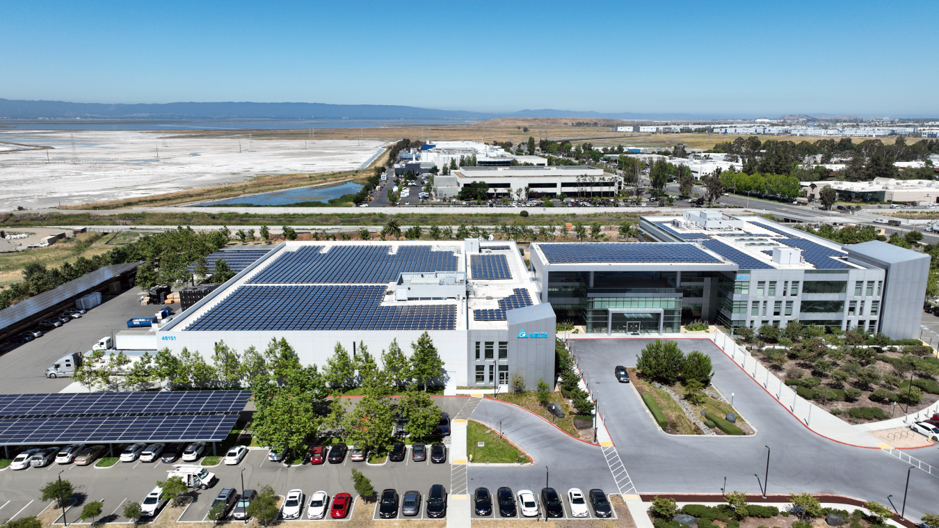 Aerial view of Delta Electronics building
