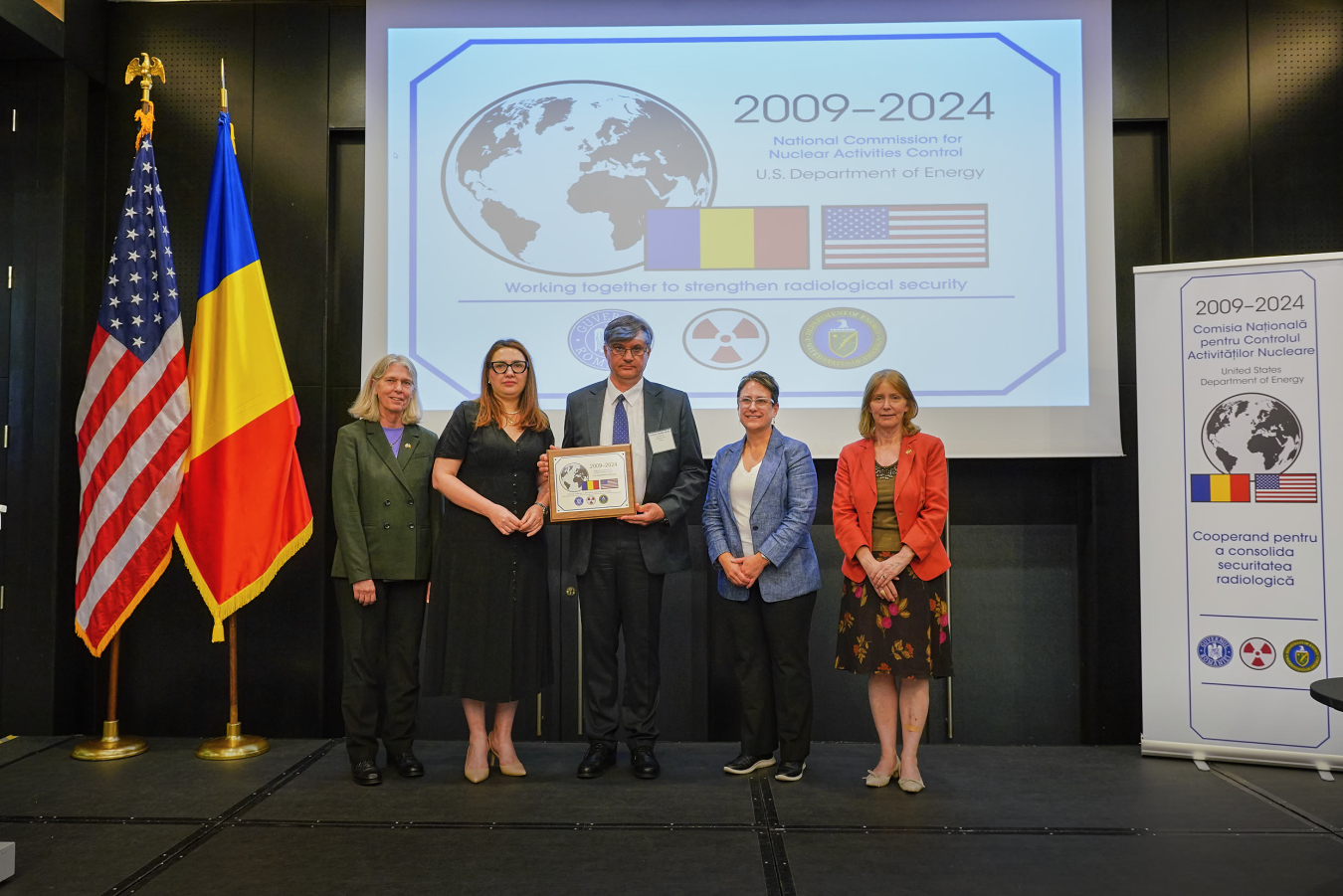 NNSA Administrator Jill Hruby Presents Plaque to CNCAN Counterparts