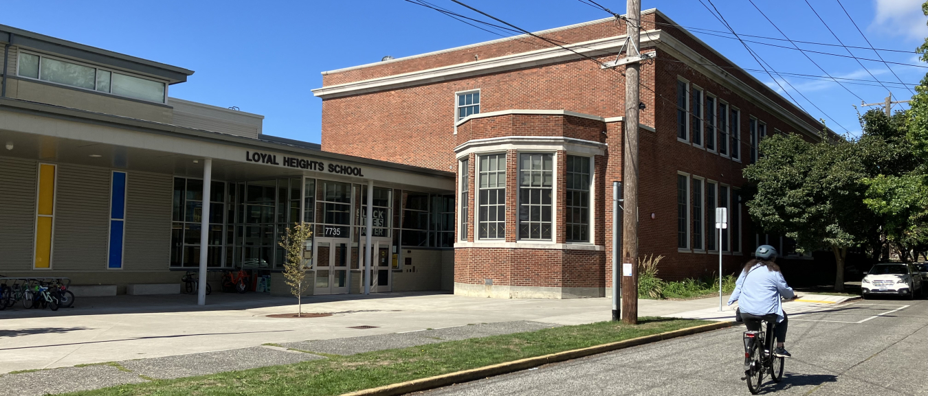 A culture of conservation. Loyal Heights School, part of Seattle Public Schools, uses a geothermal heat pump system with vertical closed loop boreholes. All systems are sized for 100% of the heating, cooling, and ventilation loads.