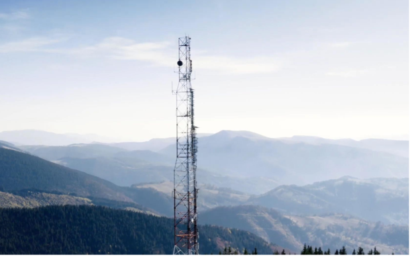 A communications tower