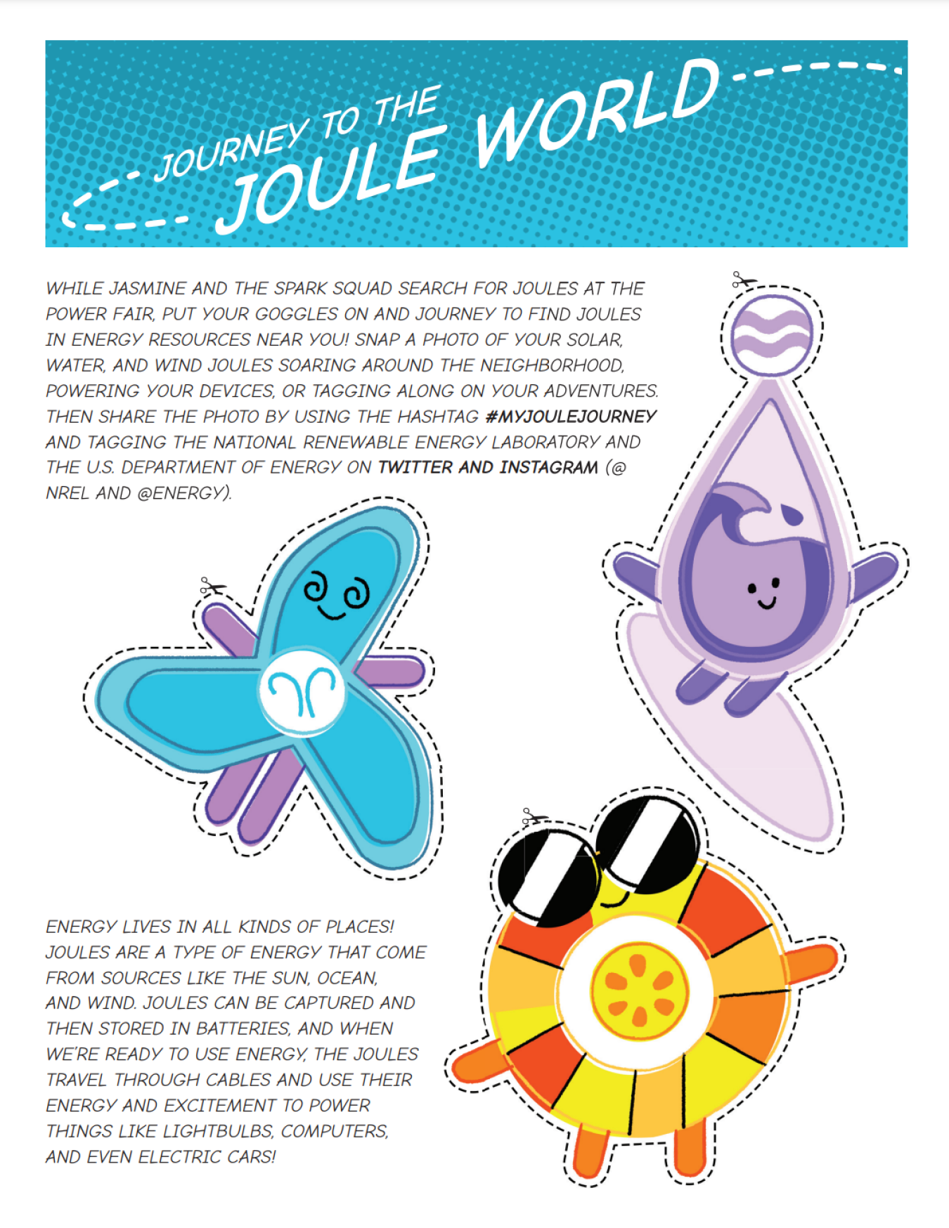 Preview of the Journey to the Joule World worksheet